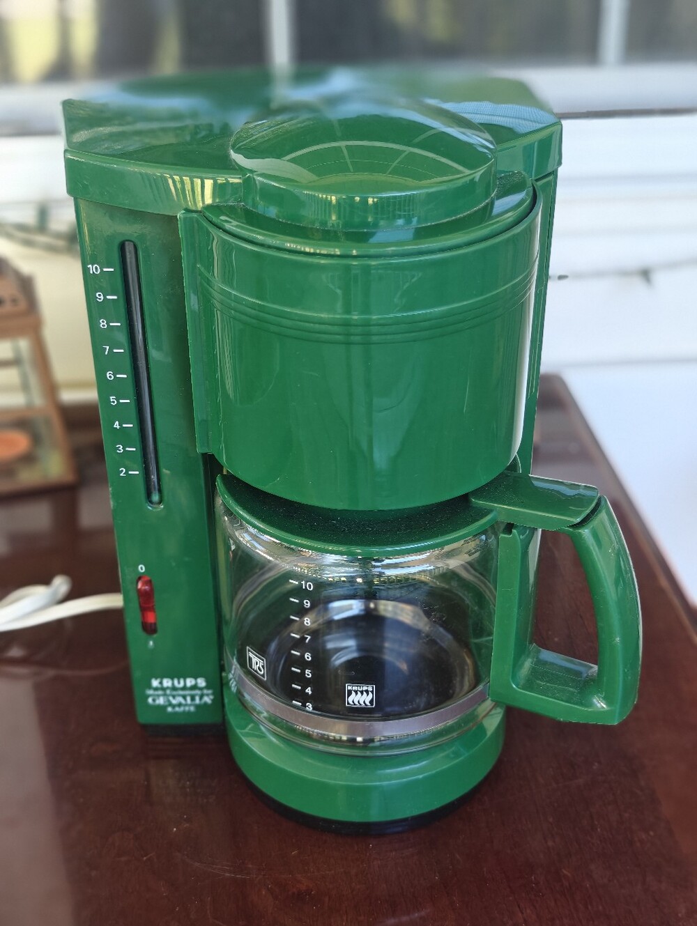 Vintage KRUPS Gevalia Kaffe Hunter Green 396 Automatic Coffee Maker 10 Cup Y2K